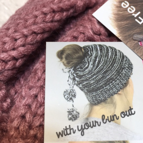 NEW hat 3 in 1 D&Y Dusty Rose ponyflo - Picture 4 of 8